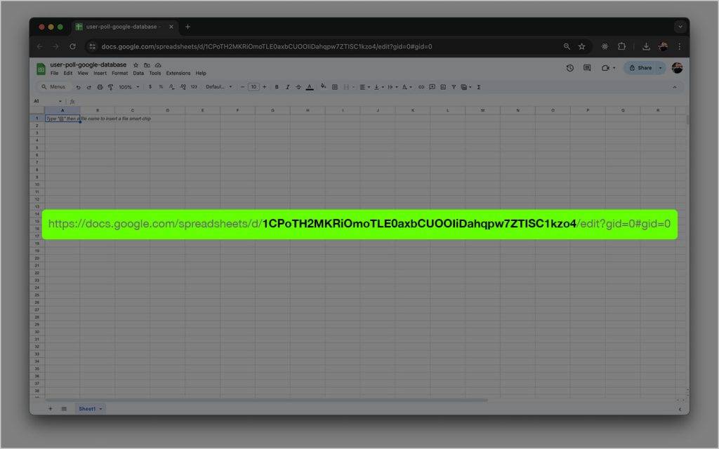 Google Sheets ID