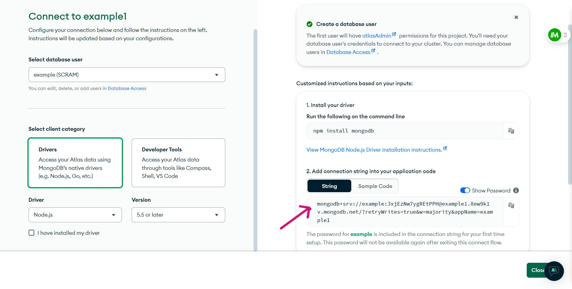 Automatic generation of the URL