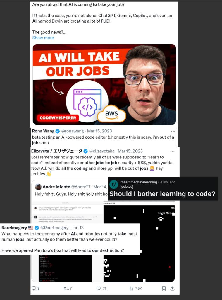 Social media worrying AI will take our jobs
