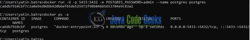 Spring boot JPARepository example: Postgres on Docker