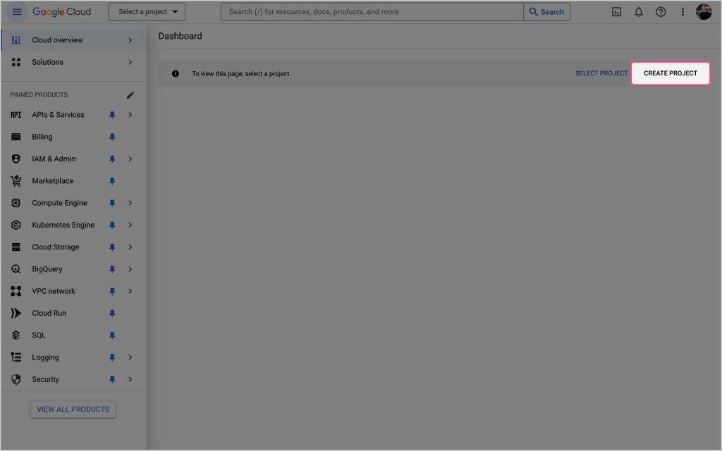 Create project