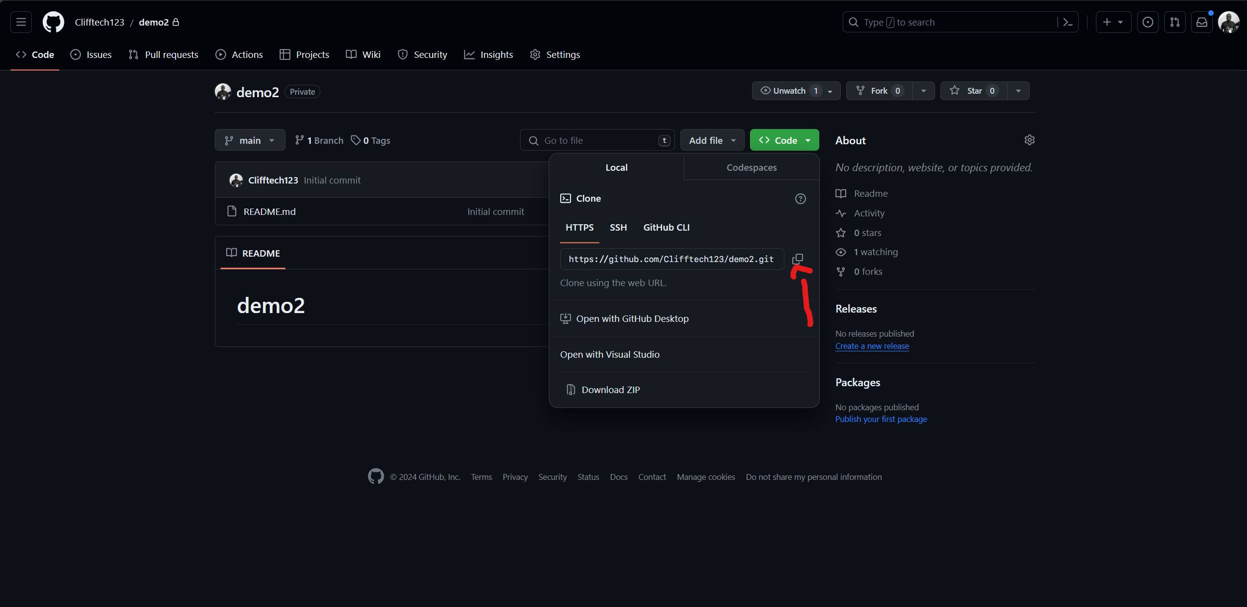 Github-code-url-cope