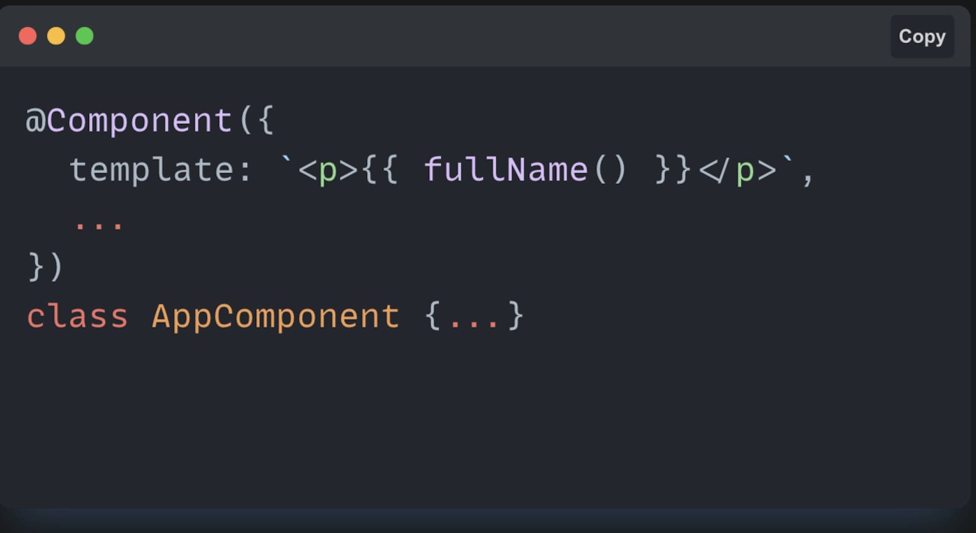 Computed component code sample continued