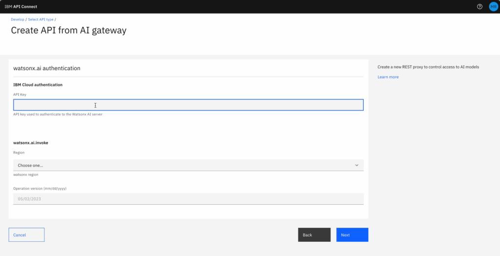 Configuring the AI gateway