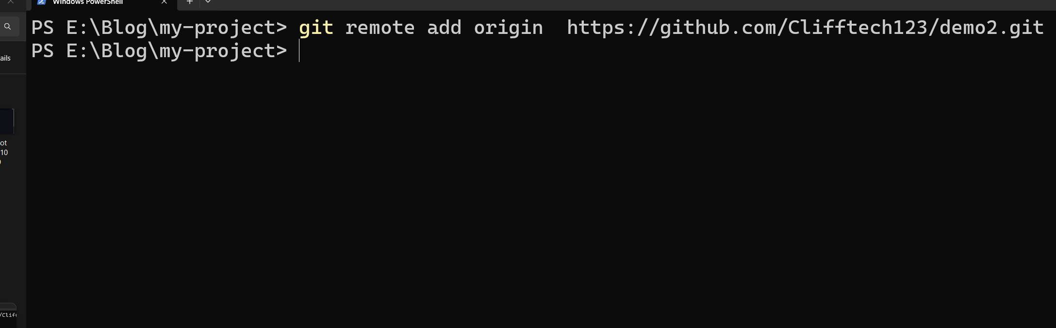 terminal-remote-add-origin