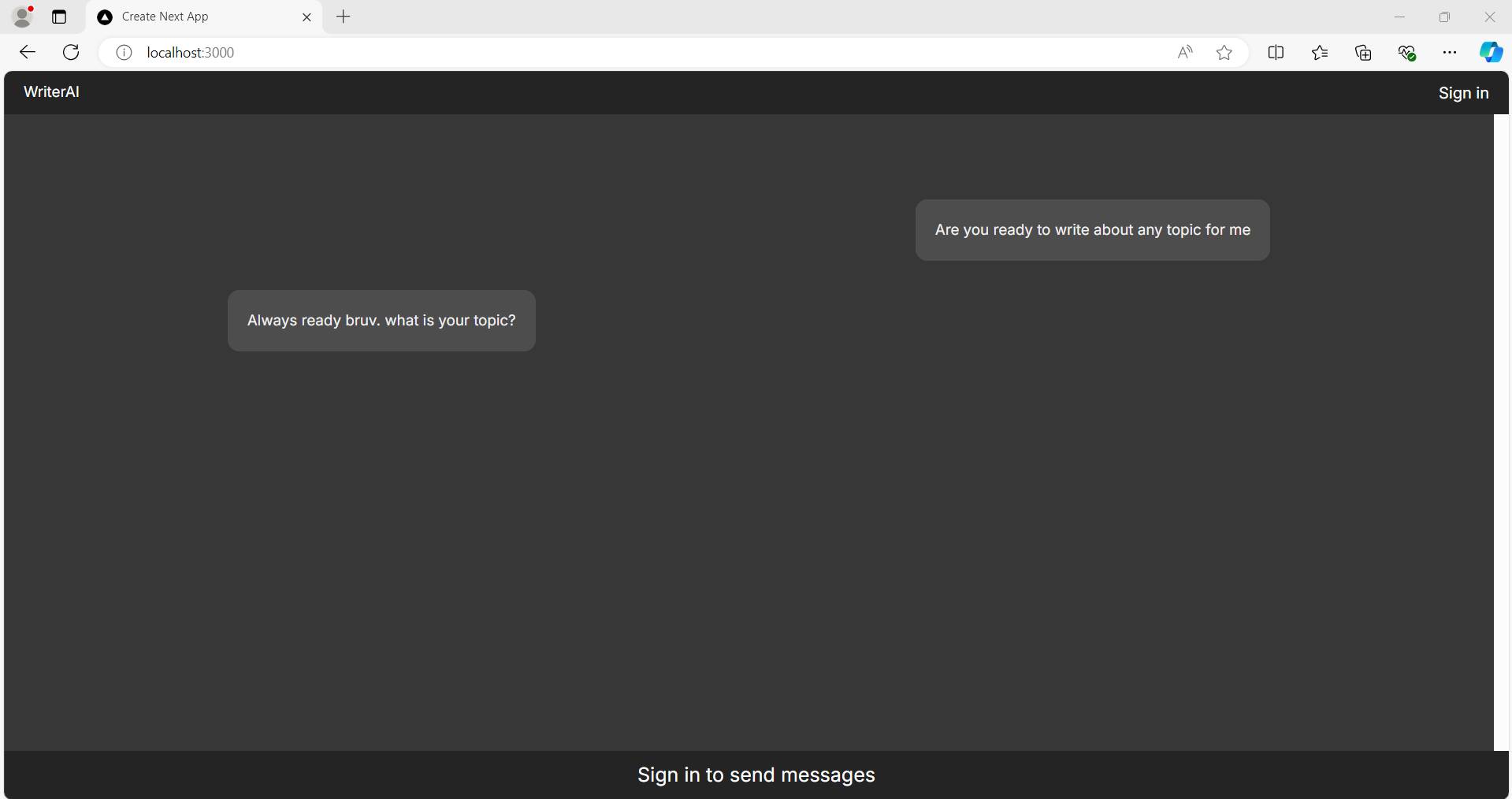 Image showing how the project should look for unauthenticated users