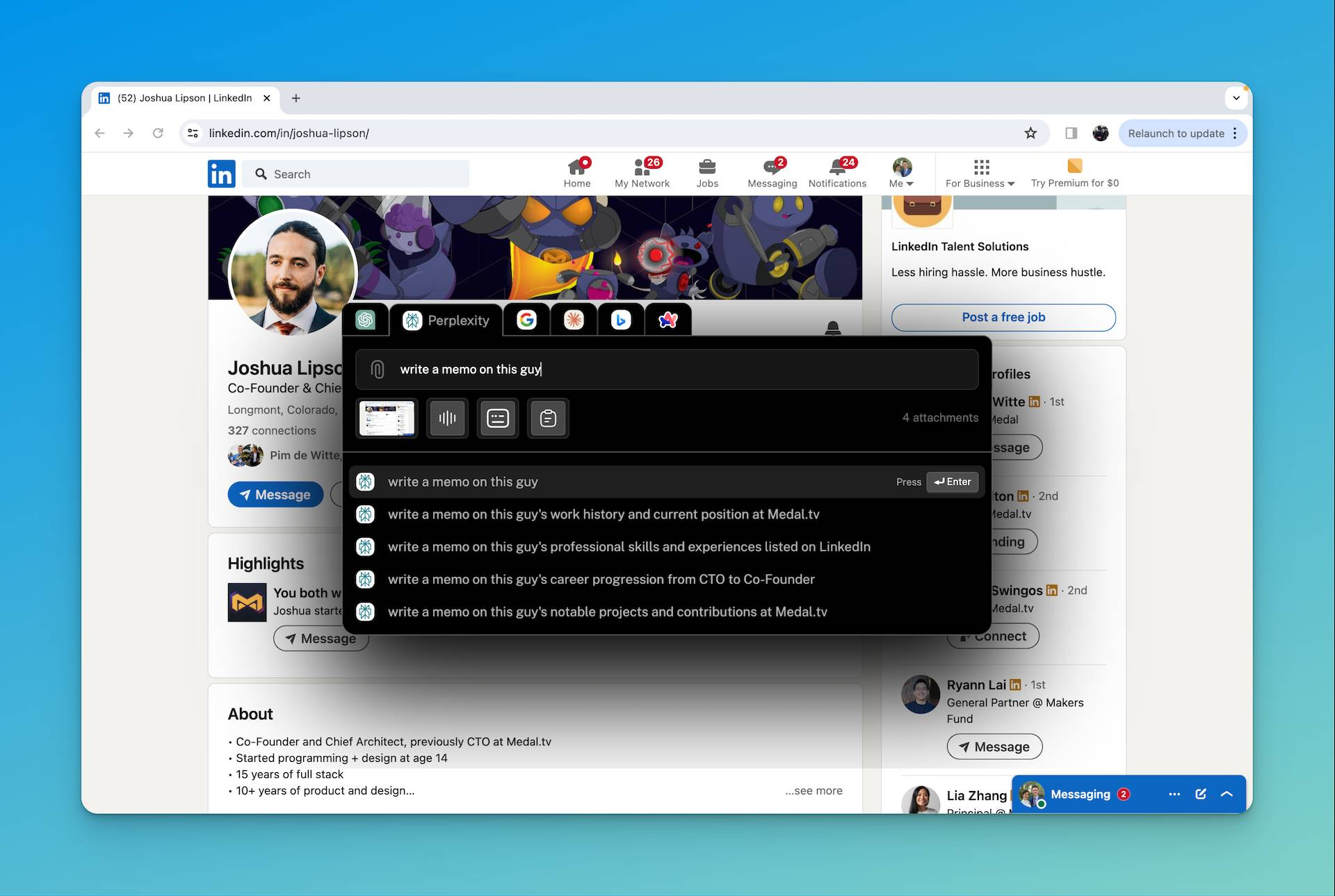The Highlight interface.