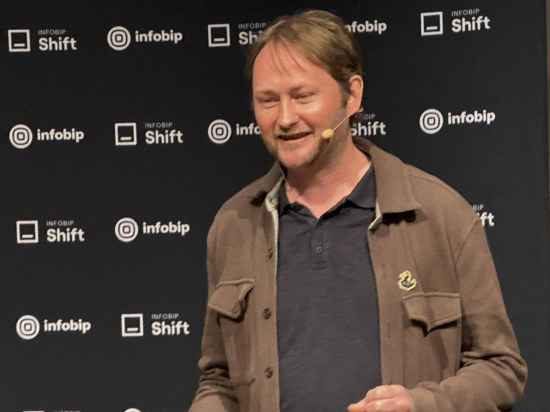 Matt Billmann, CEO of Netlify, spoke at InfoBip Shift in Miami.
