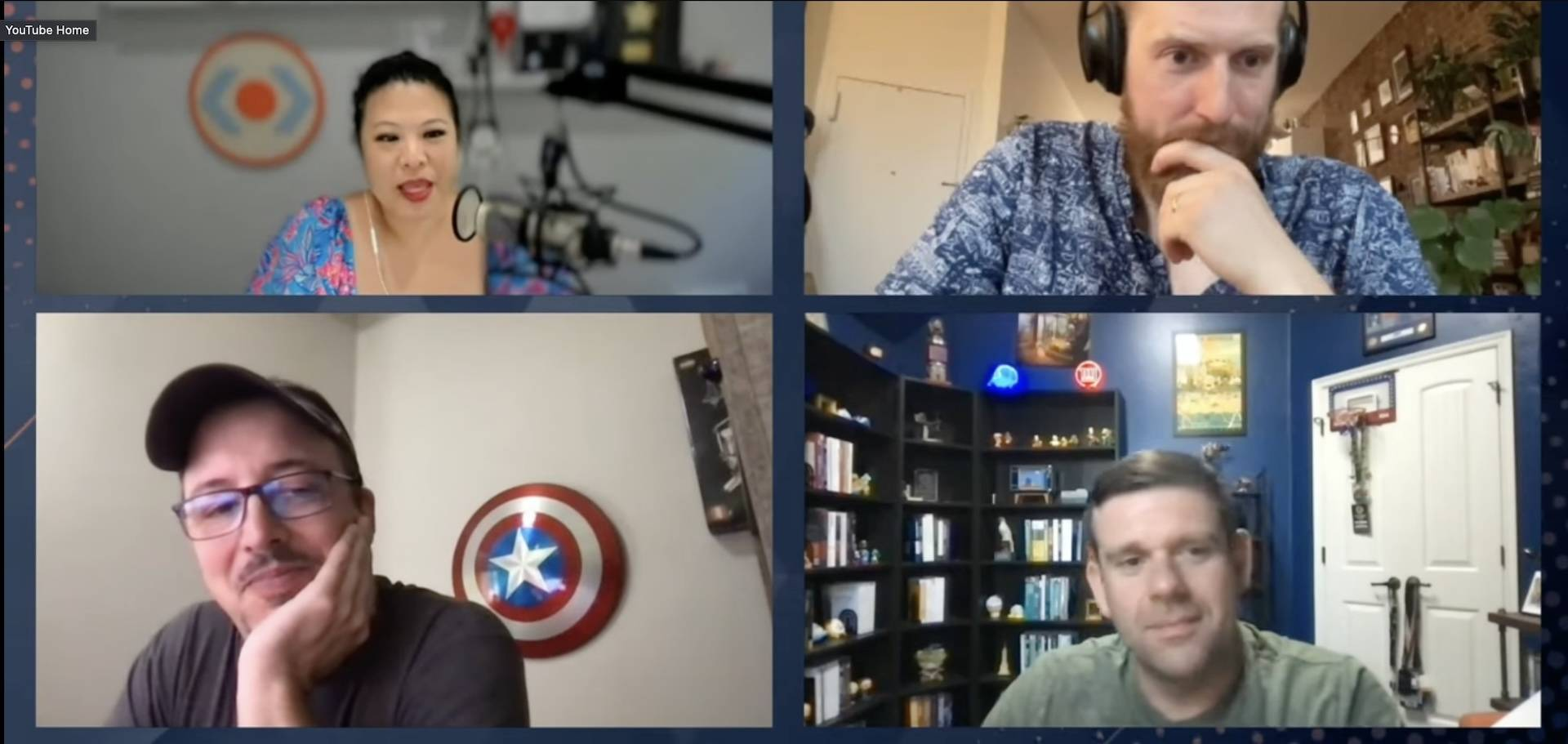 Screenshot of participants on the Modern Web podcast.